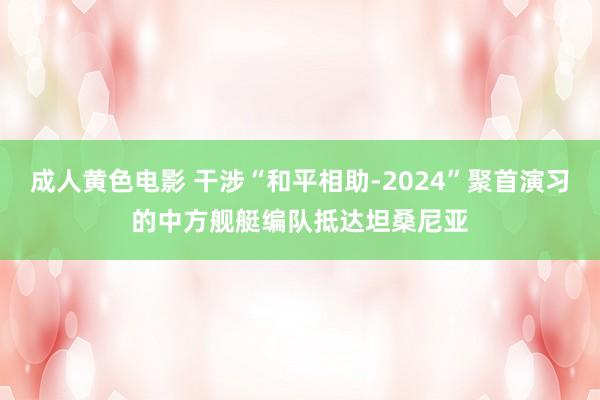 成人黄色电影 干涉“和平相助-2024”聚首演习的中方舰艇编队抵达坦桑尼亚