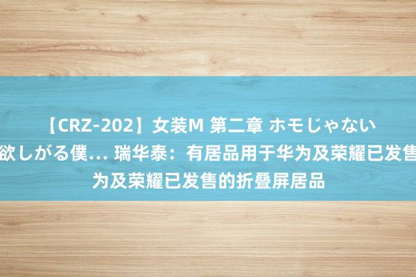 【CRZ-202】女装M 第二章 ホモじゃないのにチ○ポを欲しがる僕… 瑞华泰：有居品用于华为及荣耀已发售的折叠屏居品