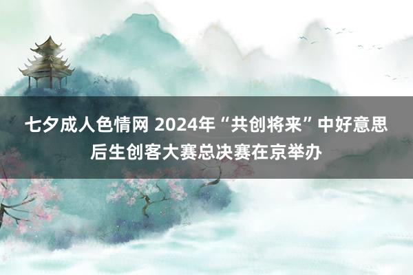 七夕成人色情网 2024年“共创将来”中好意思后生创客大赛总决赛在京举办