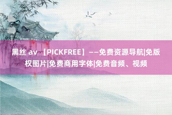 黑丝 av 【PICKFREE】——免费资源导航|免版权图片|免费商用字体|免费音频、视频