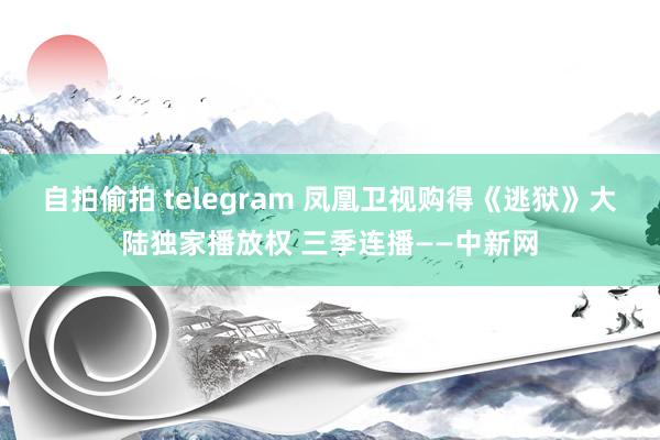 自拍偷拍 telegram 凤凰卫视购得《逃狱》大陆独家播放权 三季连播——中新网