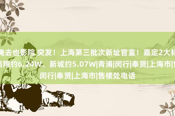 俺去也影院 突发！上海第三批次新址官宣！嘉定2大标杆登场！南翔约6.24W、新城约5.07W|青浦|闵行|奉贤|上海市|售楼处电话